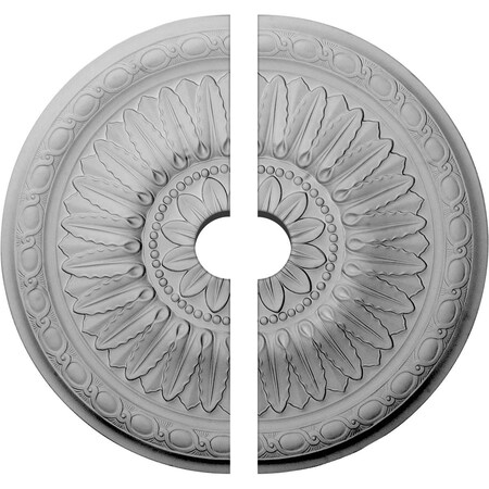 Ekena Millwork Temple Ceiling Medallion, Two Piece (Fits Canopies up to 9 1/4"), 24"OD x 3 1/2"ID x 1 5/8"P CM24TE2-03500